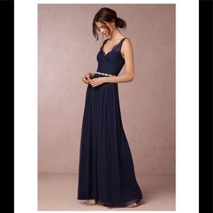 BHLDN Fleur Dress Navy